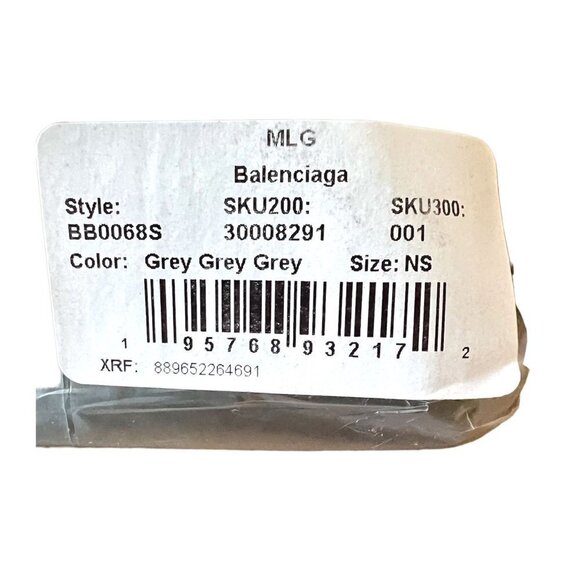 Balenciaga Logo Womens Grey Aluminum Metal Frame UV Sunglasses with Case New - Picture 14 of 15